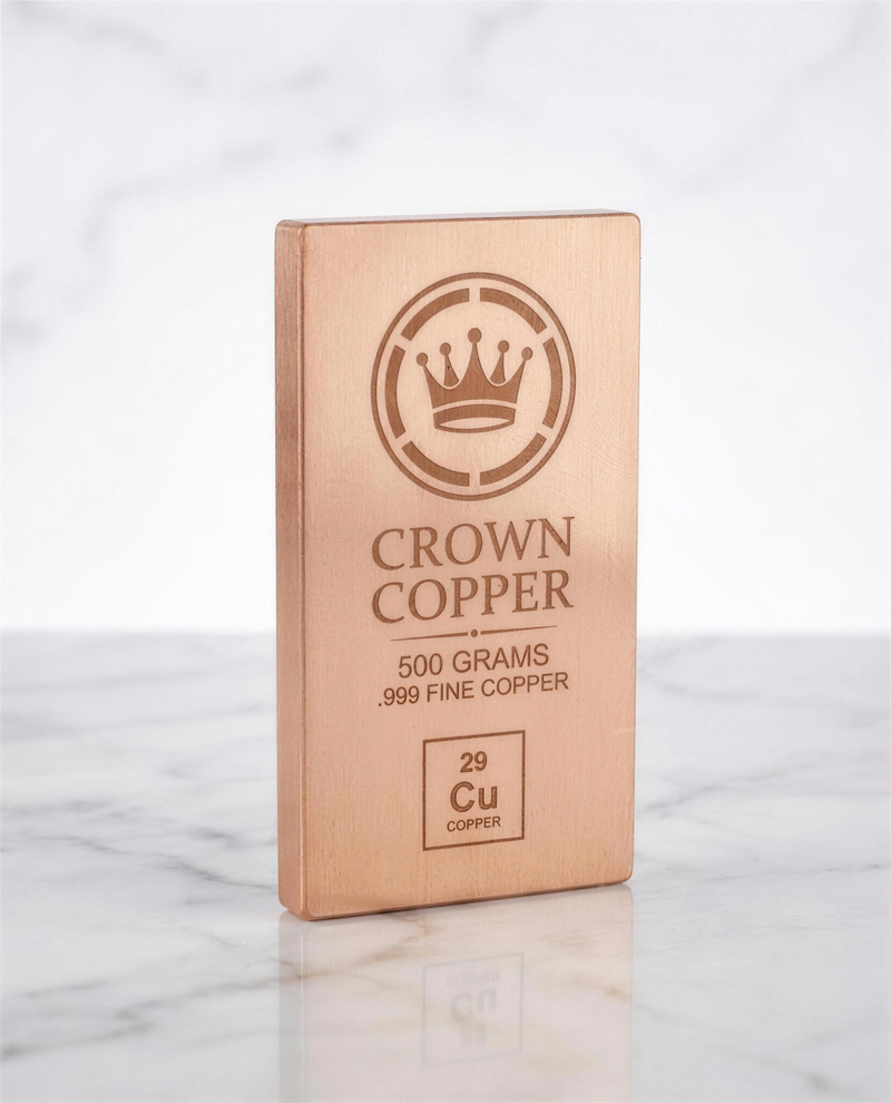 Crown Copper — 500 Gram Bar