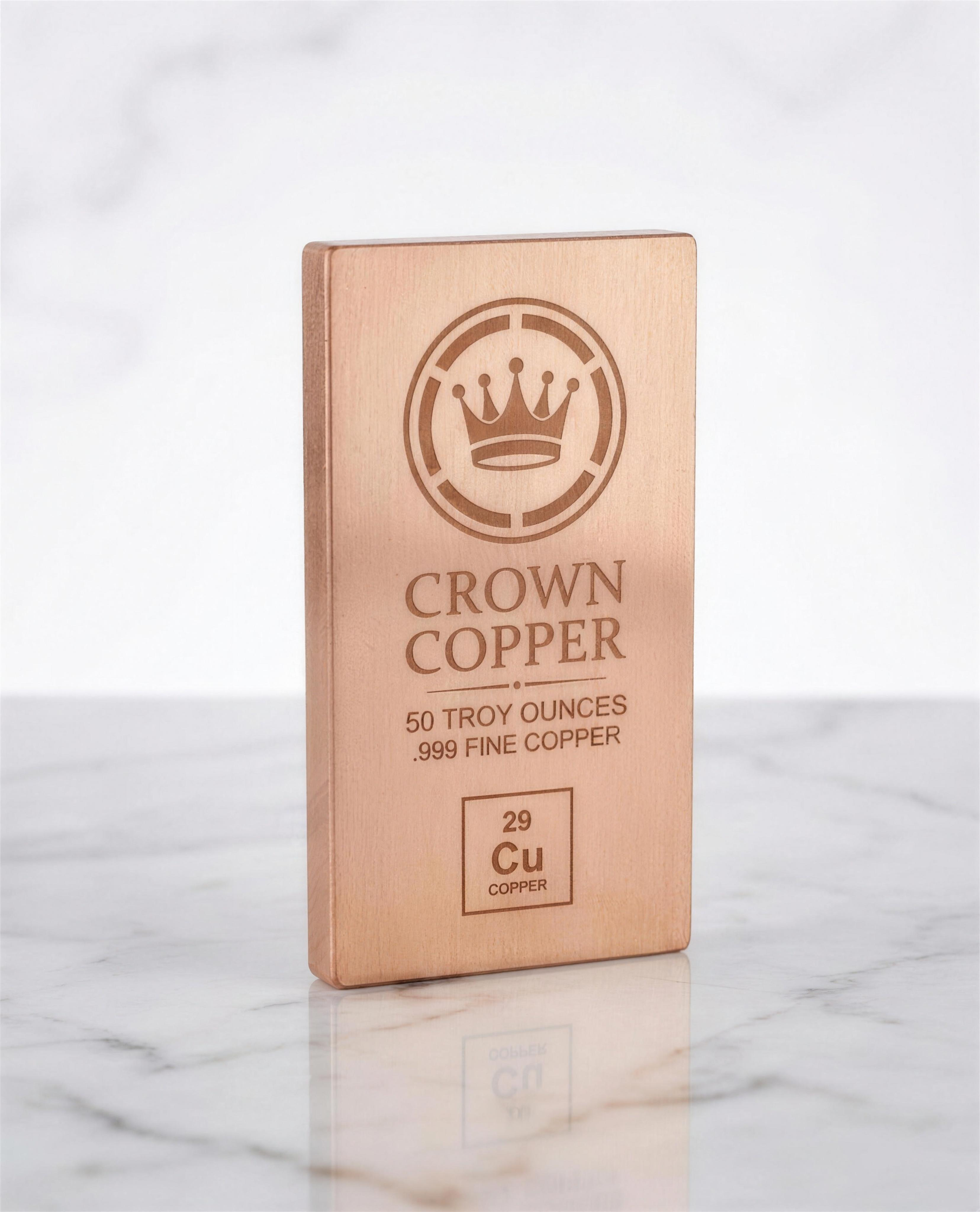 Crown Copper — 50 Troy Ounce Bar