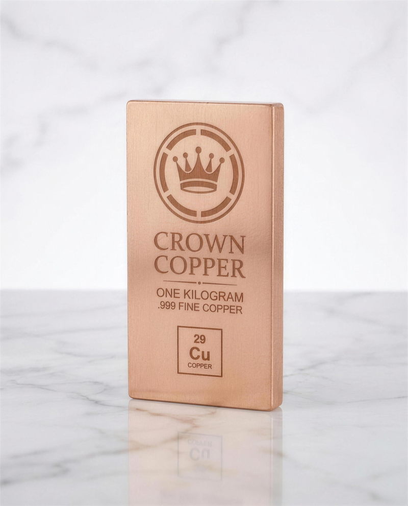 Crown Copper — One Kilogram Bar
