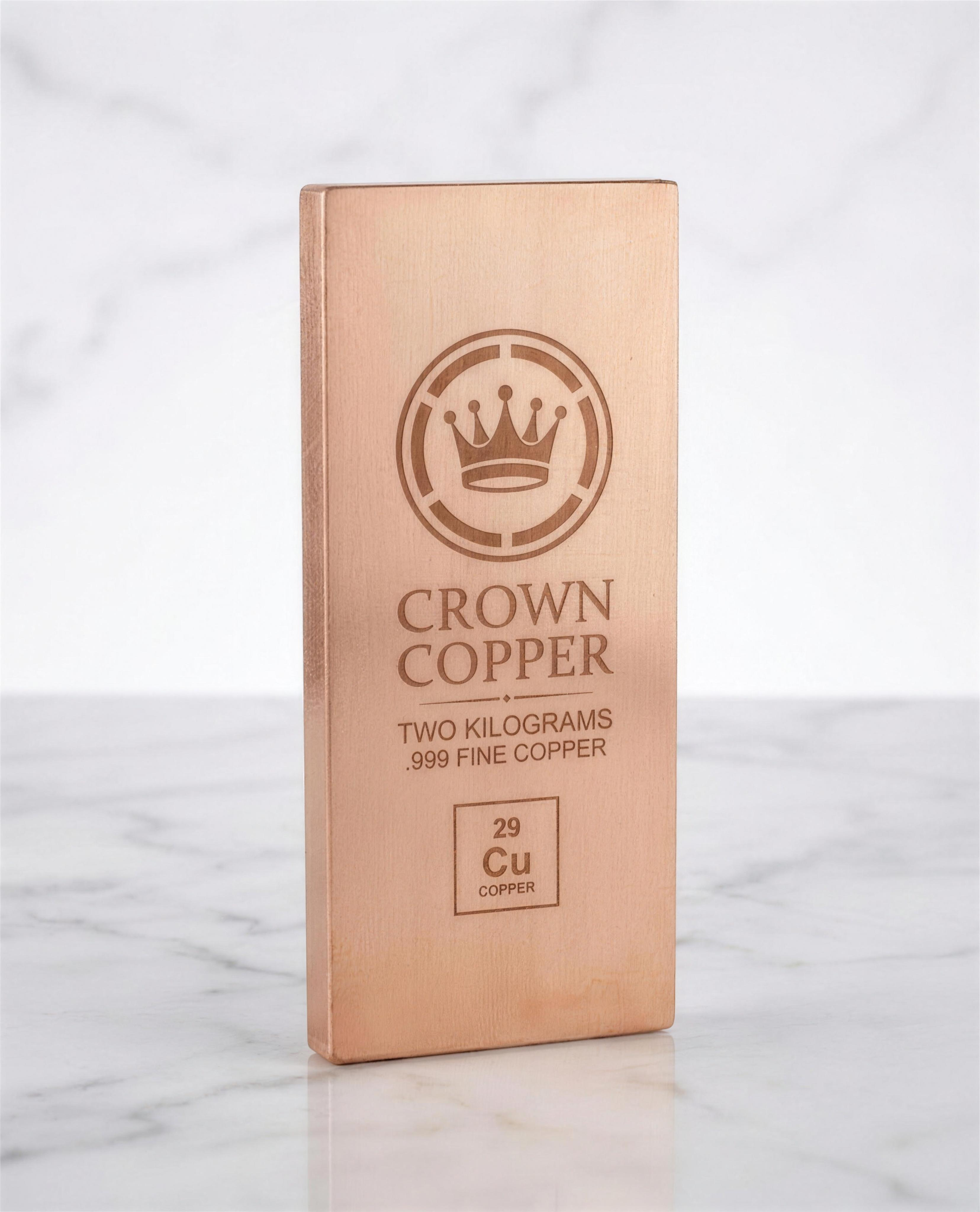 Crown Copper — Two Kilogram Bar
